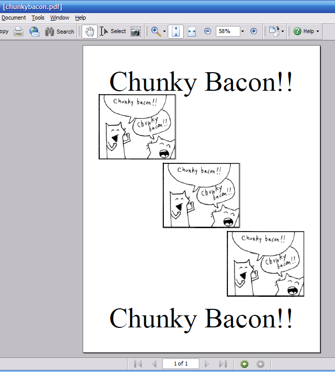 Chunky bacon!